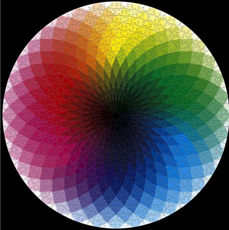 1000-Piece Round Planet Puzzle for Screen-Free Focus