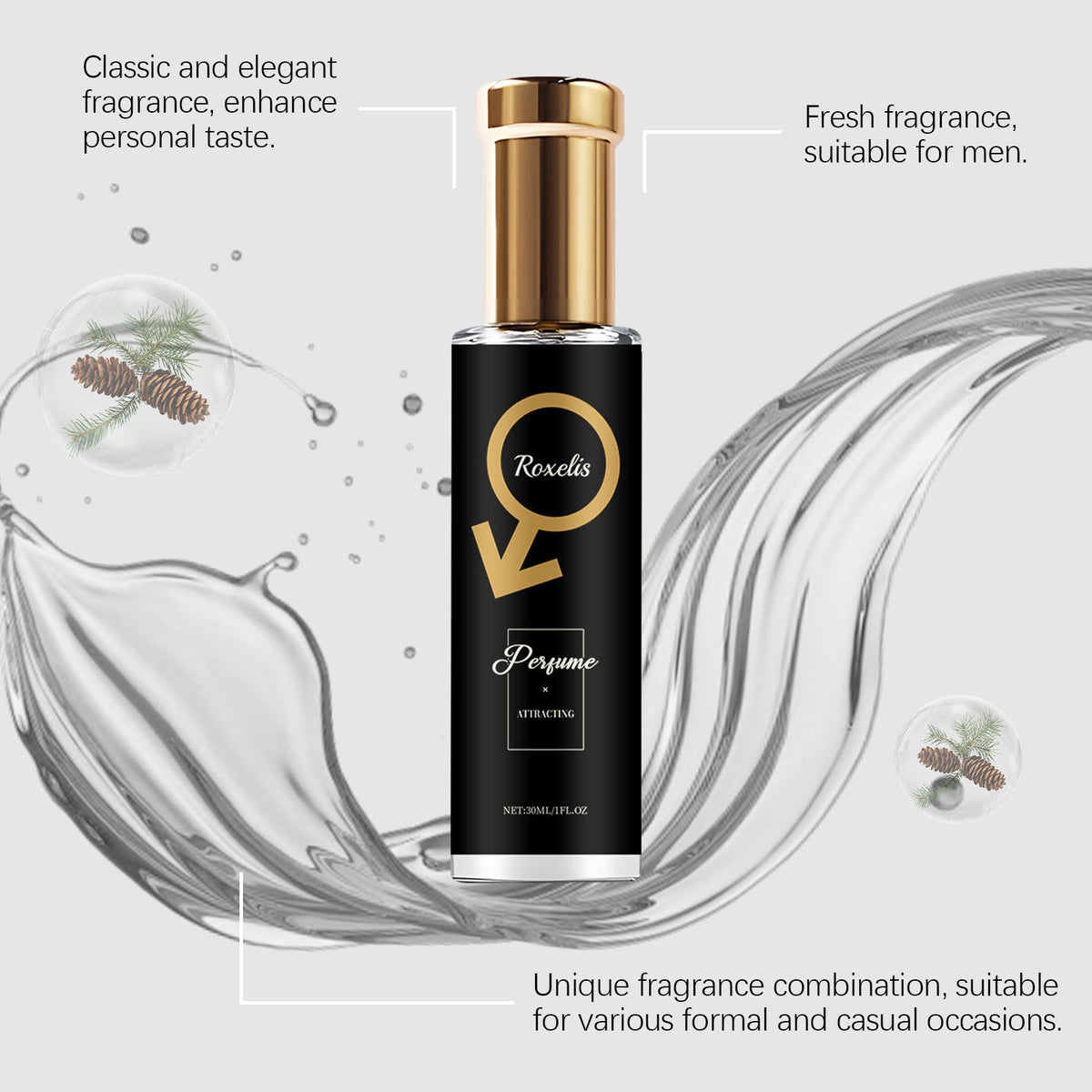 Men's Fragrance Perfume - Fresh, Long-Lasting Scent