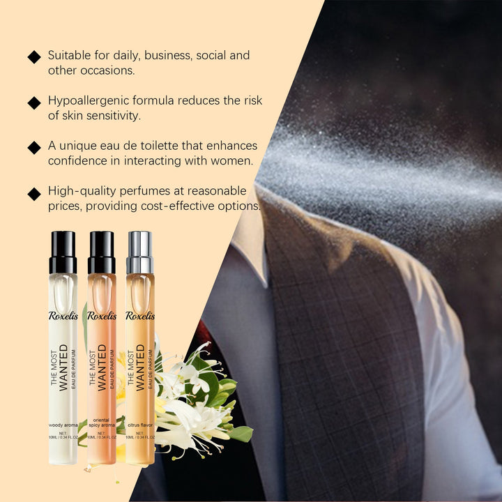 Men's Eau de Toilette Travel Spray for Fresh Scent