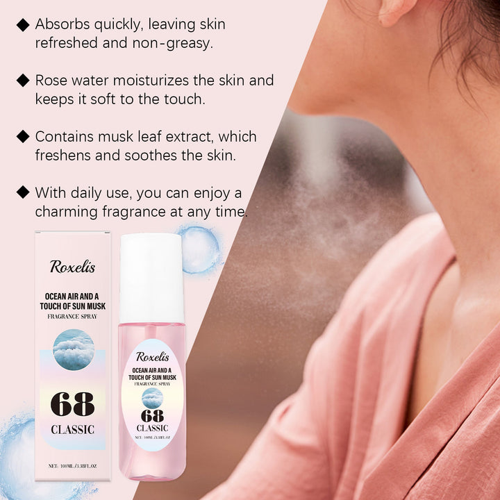Sea Salt Body Spray for Fresh Ocean-Air Soft Musk Scent