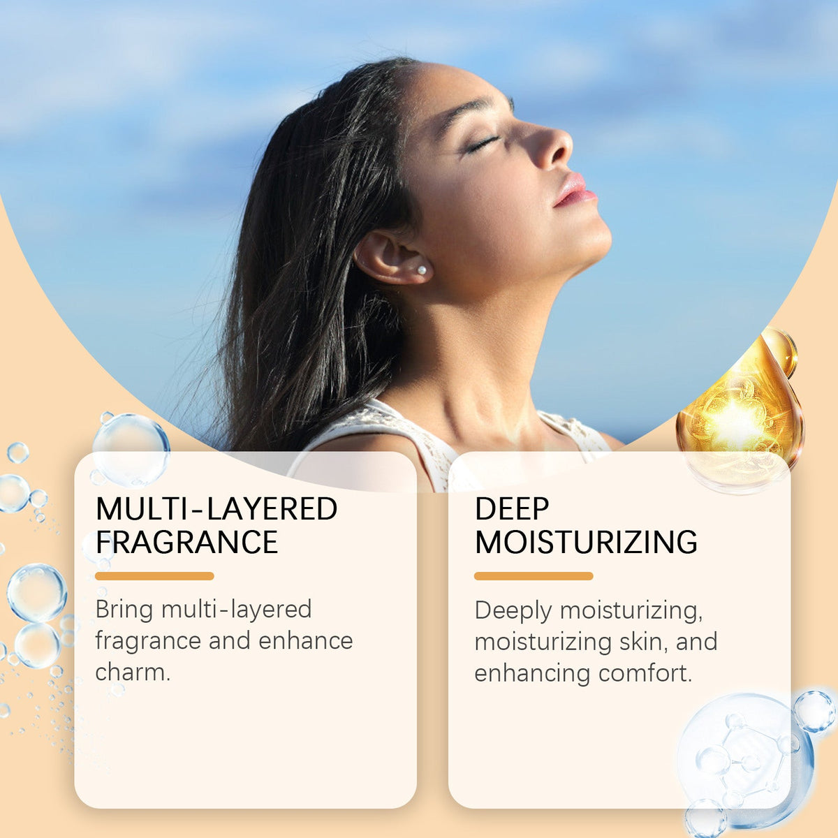 Peach Champagne Body Mist – Soft Long-Lasting Scent