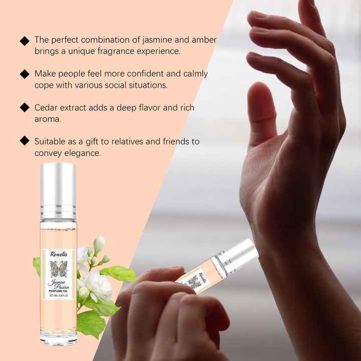Roll-On Jasmine Perfume Oil for Long-Lasting Fragrance