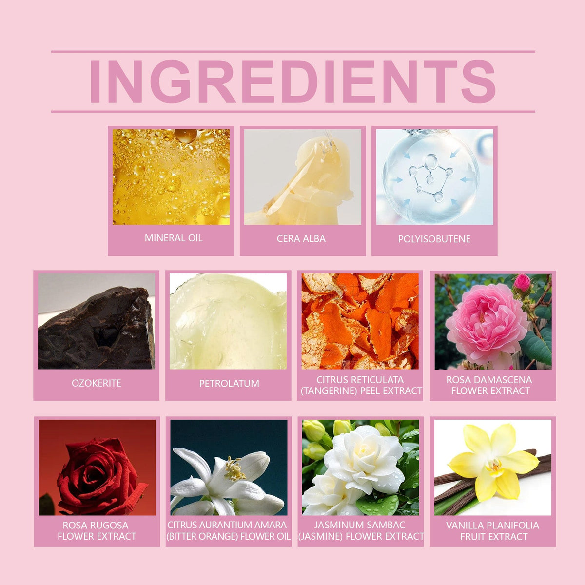Solid Perfume Balm for Portable Rose Fragrance Touch-Ups