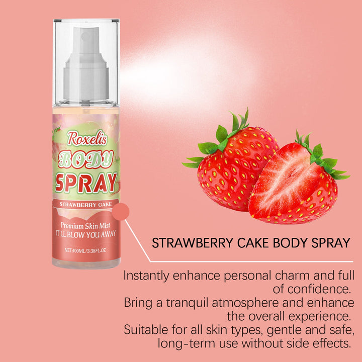 Strawberry Cake Body Mist For Soft, Lasting Scent