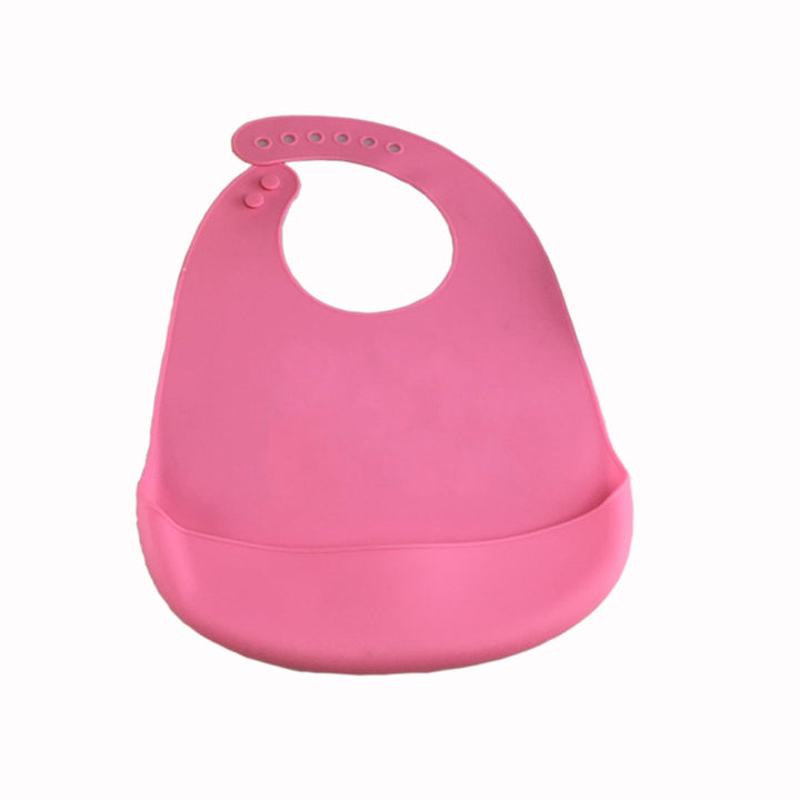 Silicone Baby Bibs with Adjustable Catch-All Pocket