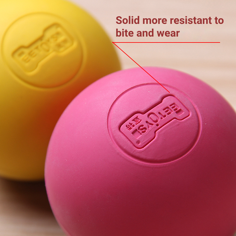 Rubber Dog Ball Toy for Durable Fetch and Training