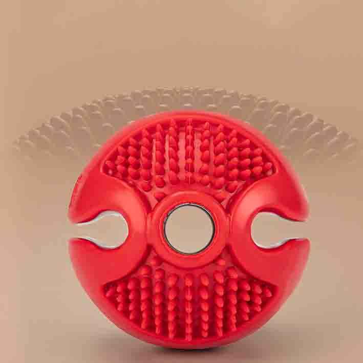 Rubber Dog Dental Ball Treat Dispenser for Enrichment