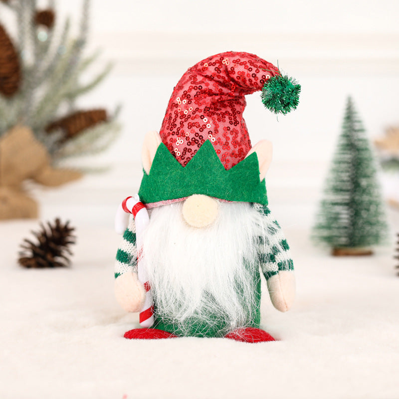 Christmas Gnome Decorations Pair for Festive Tables