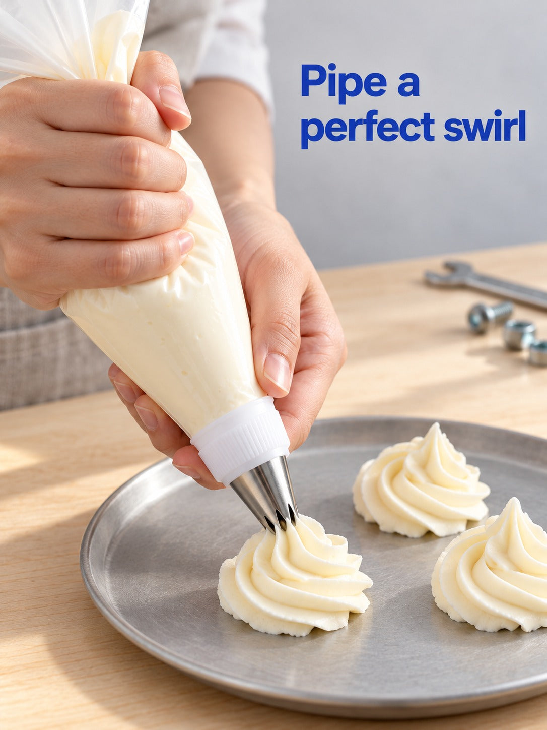 Piping Tip Set with Bags & Couplers for Cake Decorating