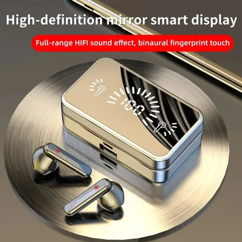 True Wireless Earbuds with LED Battery Display Case