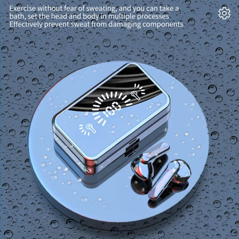 True Wireless Earbuds with LED Battery Display Case