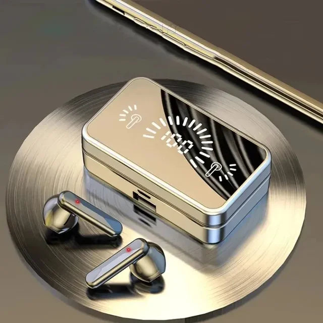 True Wireless Earbuds with LED Battery Display Case