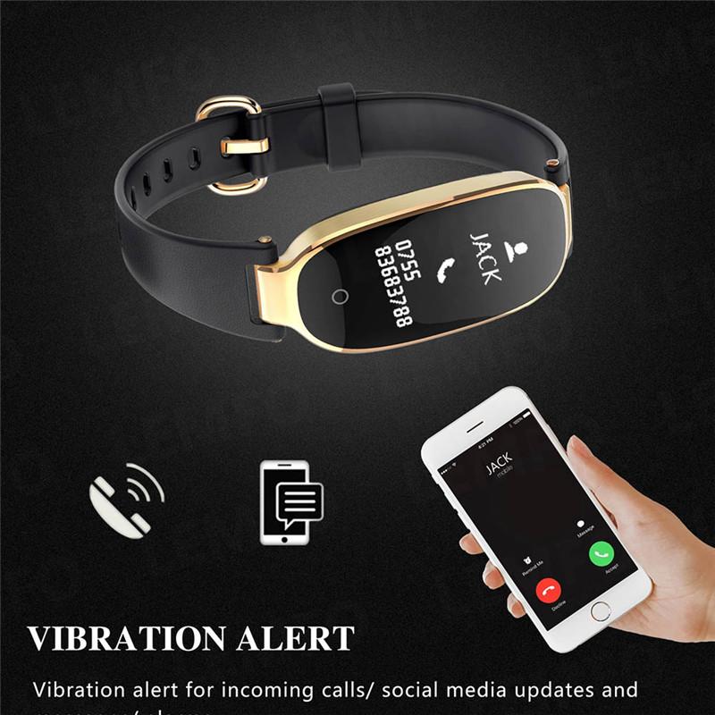 Slim Smart Fitness Bracelet for Women with Call Alerts