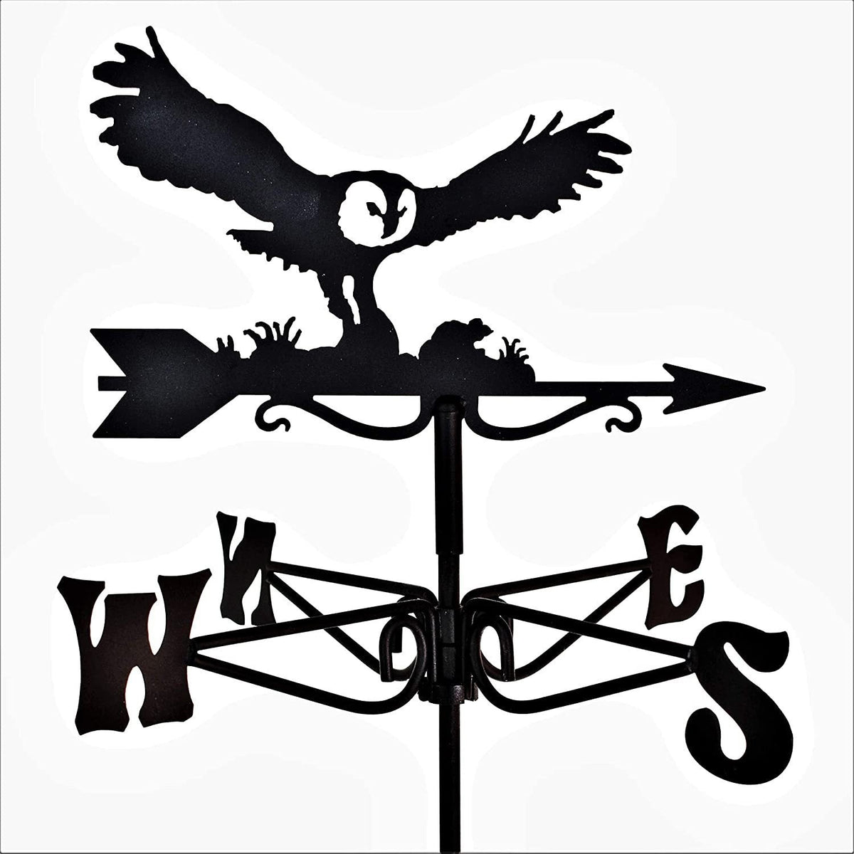 Iron Weathervane Garden Decor With Decorative Wind Direction