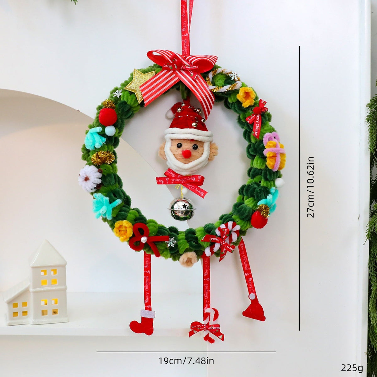 27CM Christmas Wreath Decoration for Festive Walls