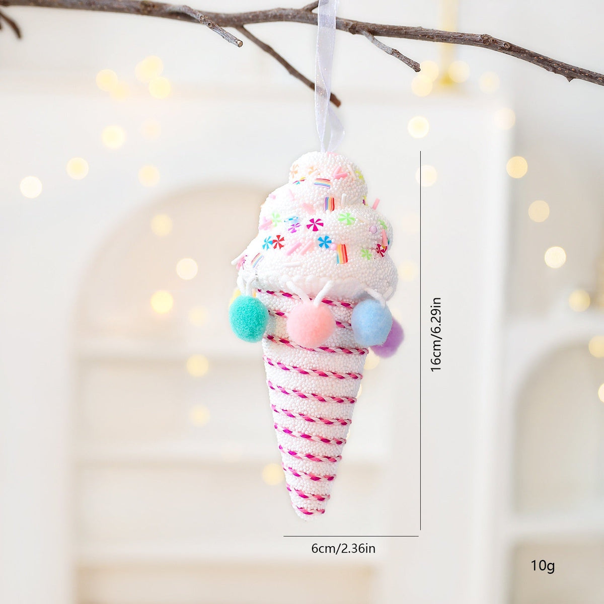 Pastel Christmas Ornaments for a Candy-Themed Holiday Tree