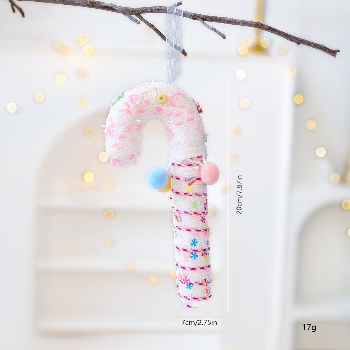 Pastel Christmas Ornaments for a Candy-Themed Holiday Tree