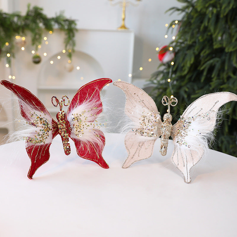 Christmas Fabric Butterflies for Sparkling Displays