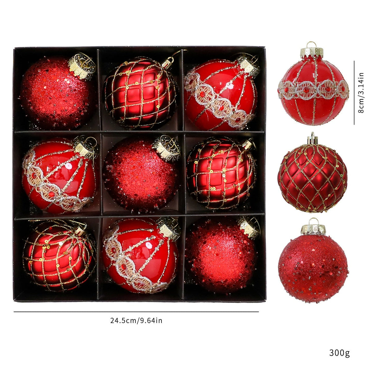 Christmas Ball Ornaments for an Elegant Glitter Tree