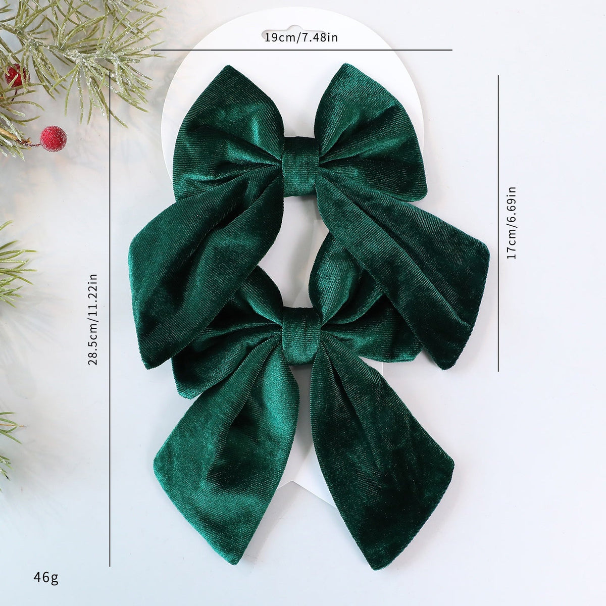 Velvet Christmas Tree Bows for Instant Festive Impact