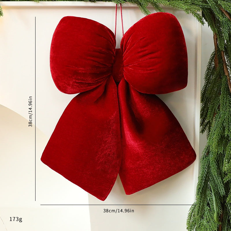 Velvet Christmas Bow Decoration for Luxury Displays