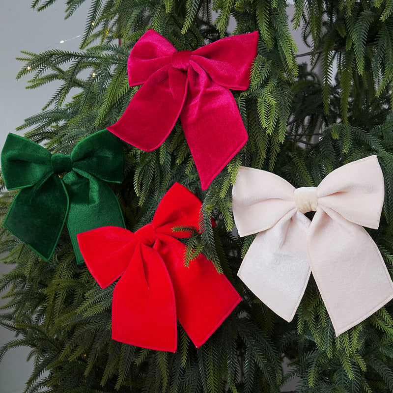 Velvet Christmas Bow Decoration for Luxury Displays