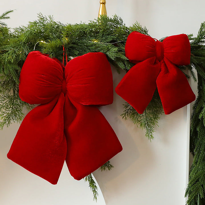 Velvet Christmas Bow Decoration for Luxury Displays