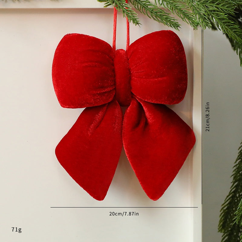 Velvet Christmas Bow Decoration for Luxury Displays