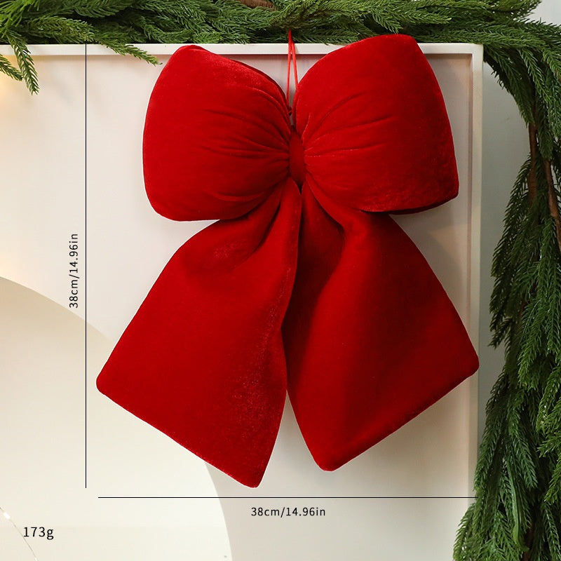 Velvet Christmas Bow Decoration for Luxury Displays