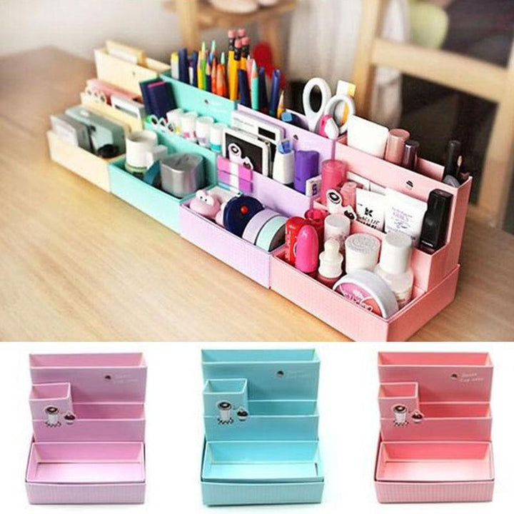 Cosmetic Storage Box for Desk & Vanity Organization