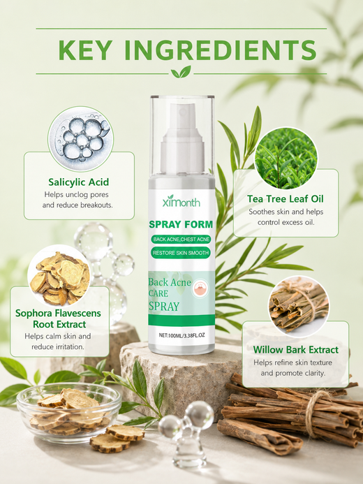 Salicylic Acid Body Acne Spray — Clear Back & Chest Breakouts