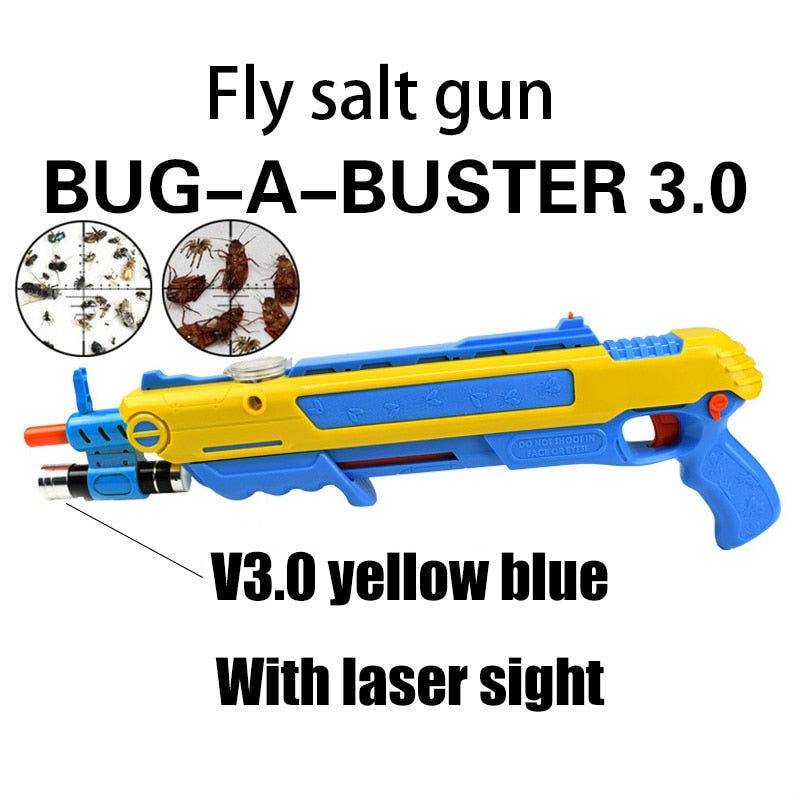 Salt Gun Bug Blaster for Close-Range Indoor Fly Control