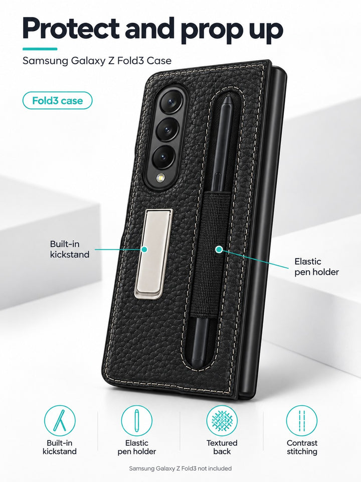 Samsung Galaxy Z Fold3 Case with Kickstand & Pen Holder