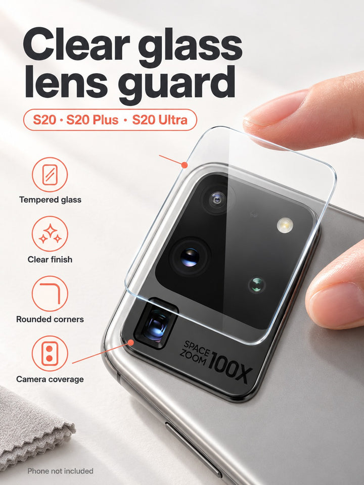 Samsung S20 Camera Lens Protector Tempered Glass HD
