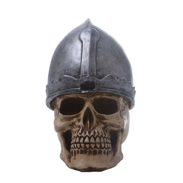 Samurai Skull Sculpture for Dramatic Warrior Decor