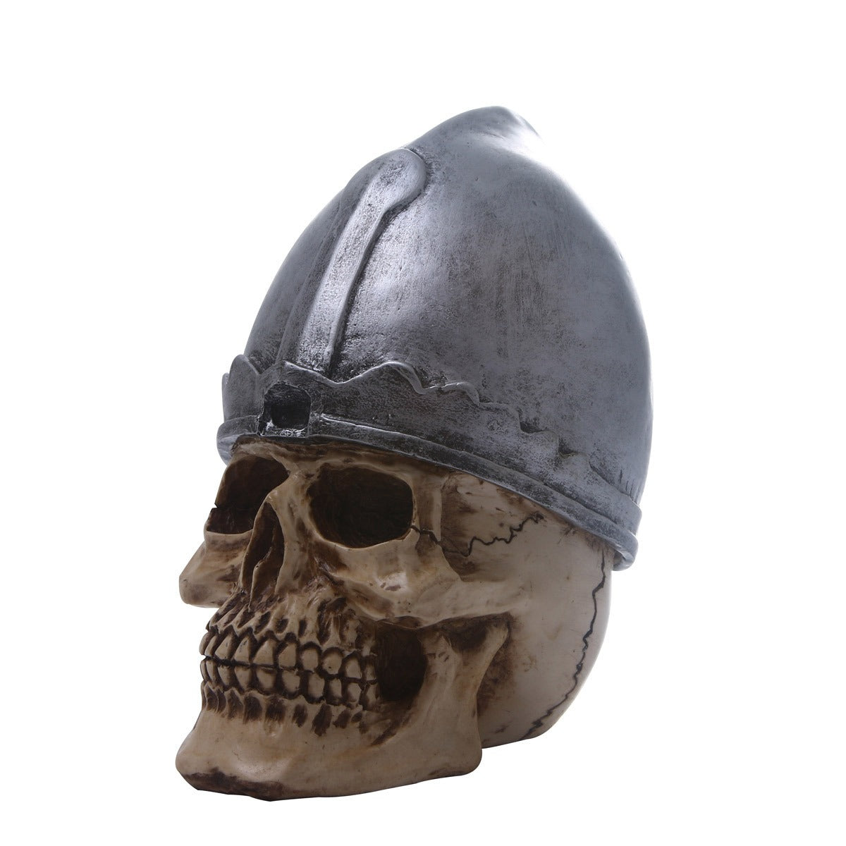 Samurai Skull Sculpture for Dramatic Warrior Decor