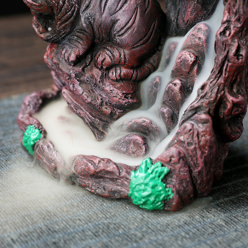 Backflow Incense Burner Tiger Mountain Smoke Decor