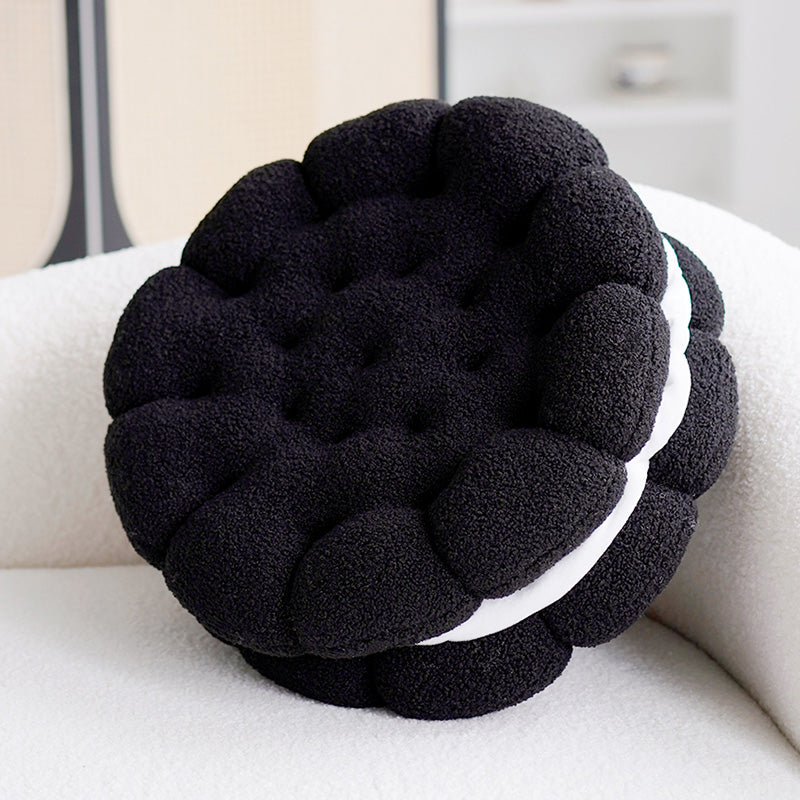Biscuit-Shaped Cushion for Cozy, Playful Sofa Comfort