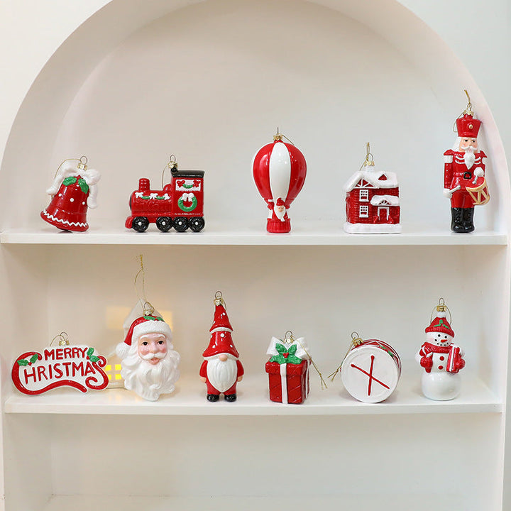 Santa Christmas Ornament for Classic Festive Tree Charm