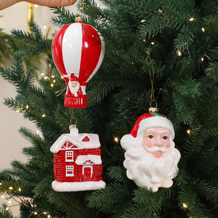 Santa Christmas Ornament for Classic Festive Tree Charm