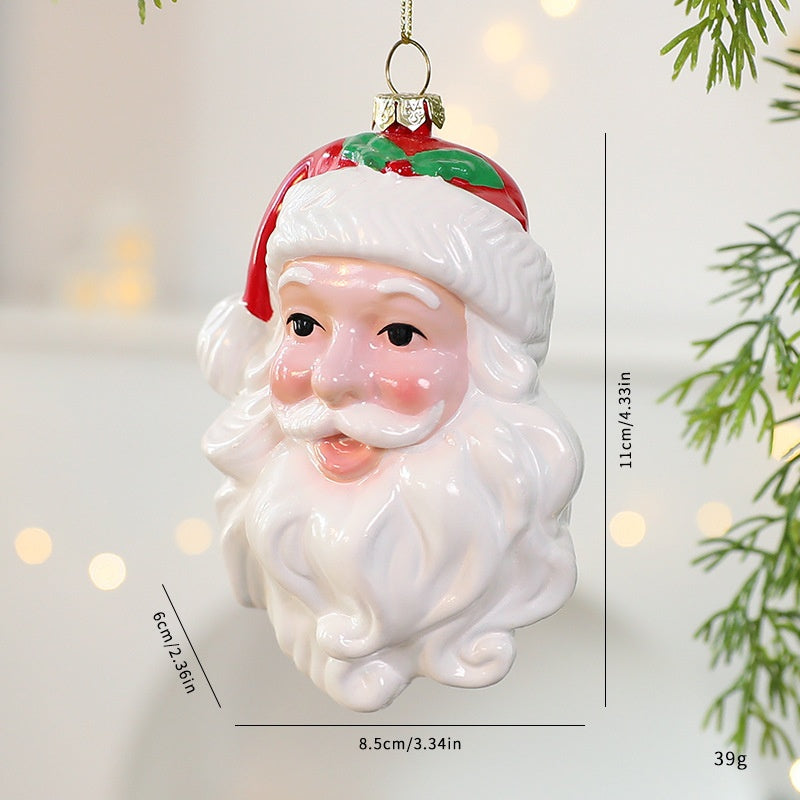 Santa Christmas Ornament for Classic Festive Tree Charm