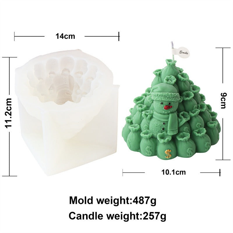 Santa Money Bag Candle Mold for Christmas DIY Candles