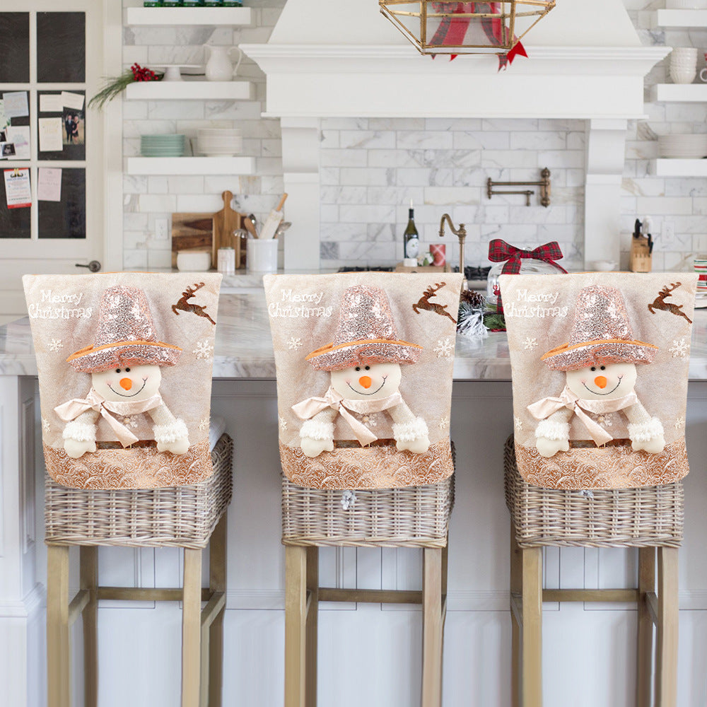 Santa Chair Covers for a Sparkling Christmas Table