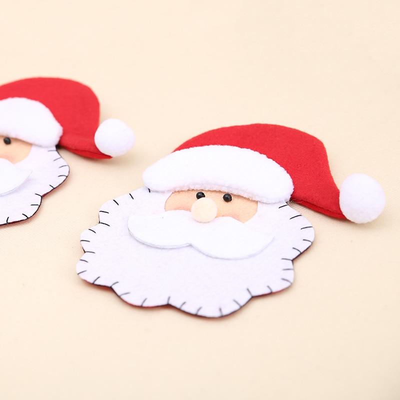 Santa Cutlery Holder Bags for Festive Christmas Tables