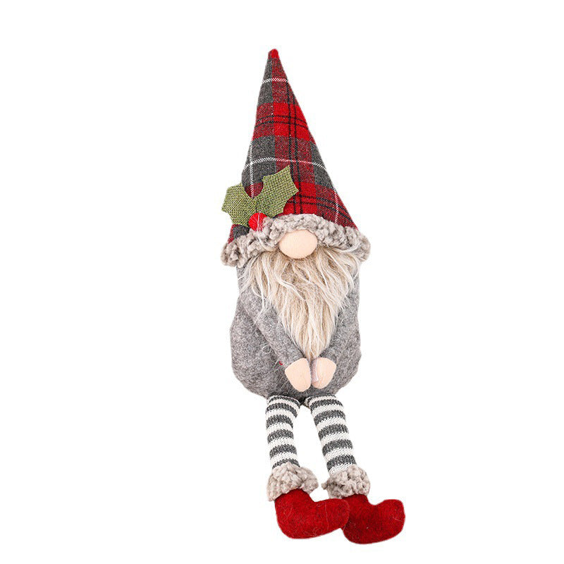 Long-Legged Christmas Elf Dolls Pair for Cozy Decor