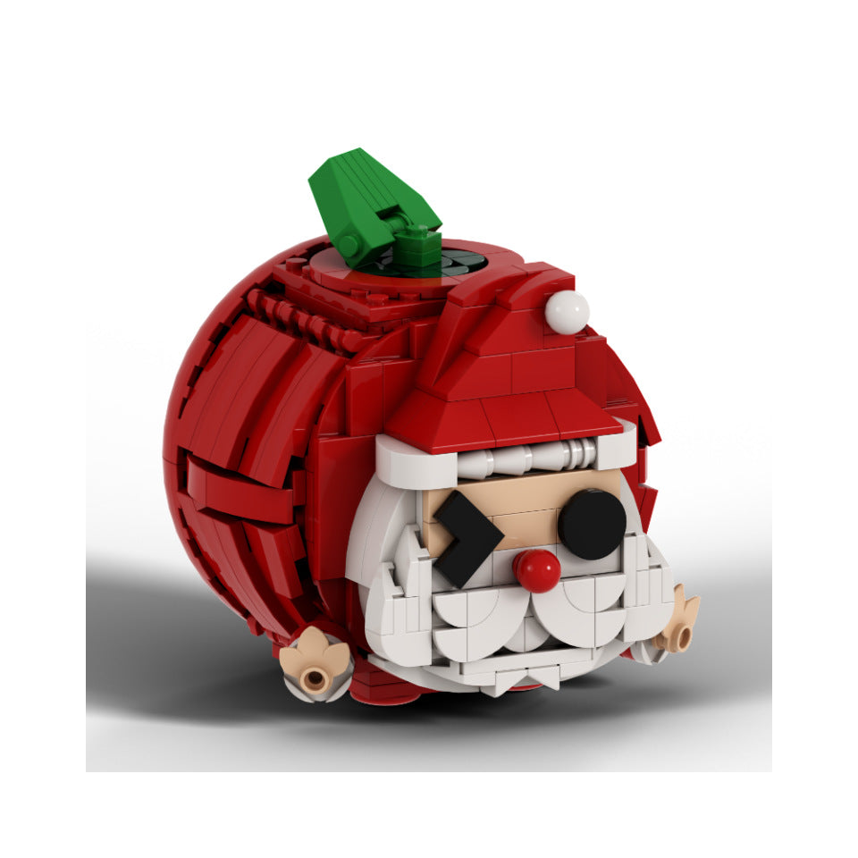 Santa Building-Block Pen Holder Holiday Desk Decor