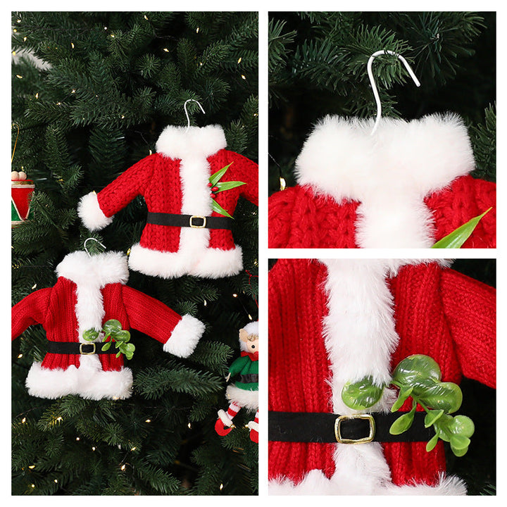 Knitted Santa Ornament for Cozy Christmas Tree Decor