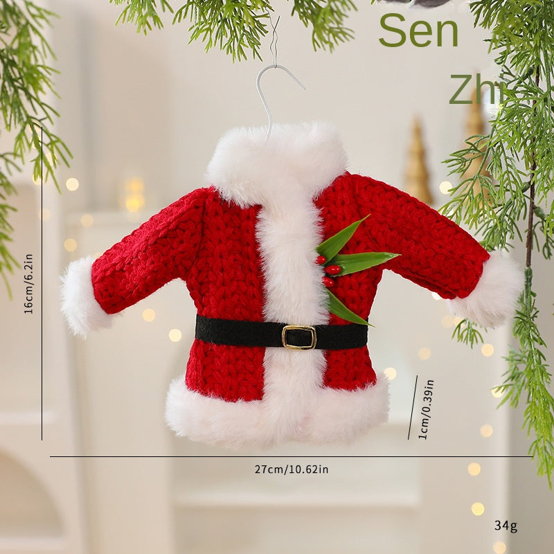 Knitted Santa Ornament for Cozy Christmas Tree Decor