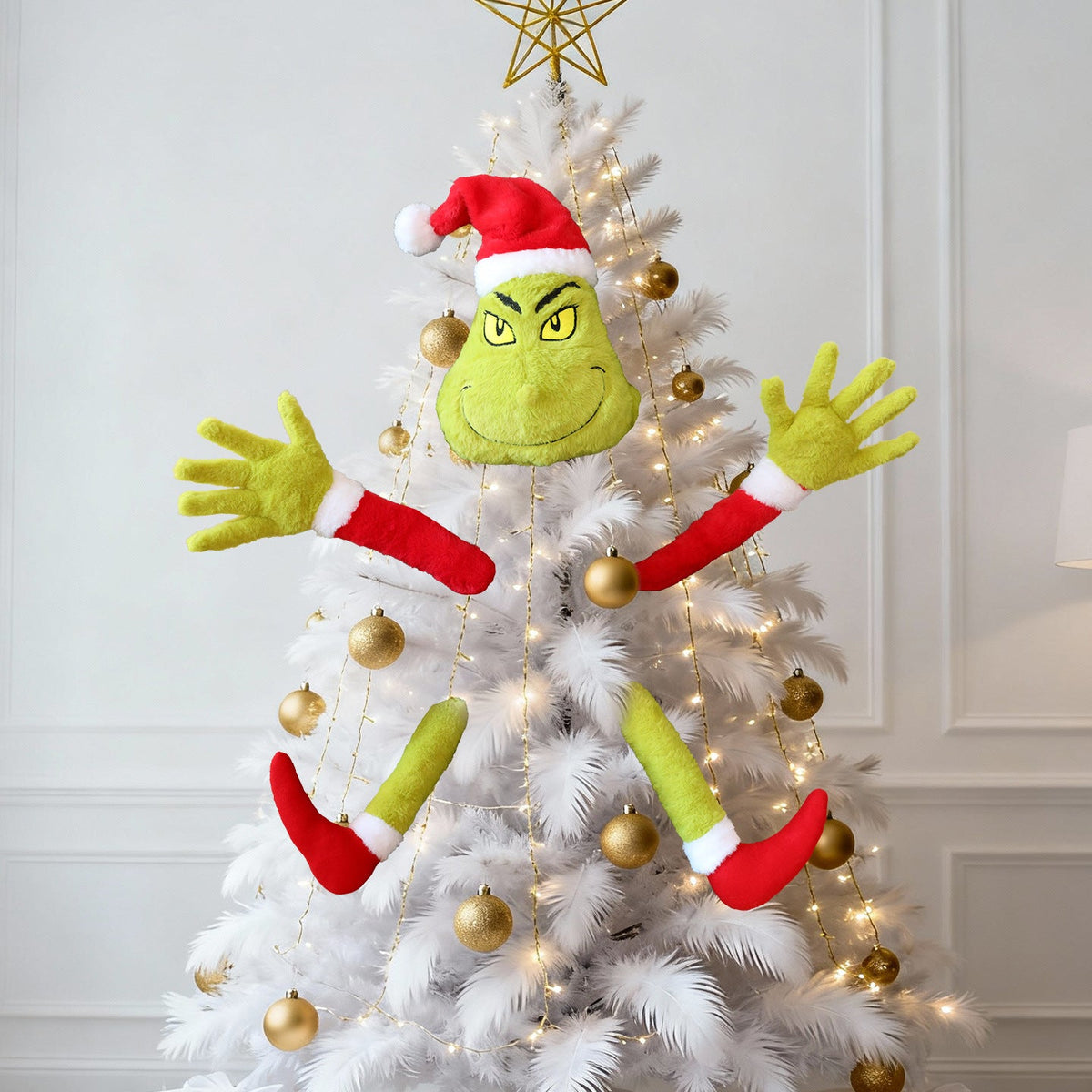 Christmas Tree Plush Decoration | Playful Santa Elf