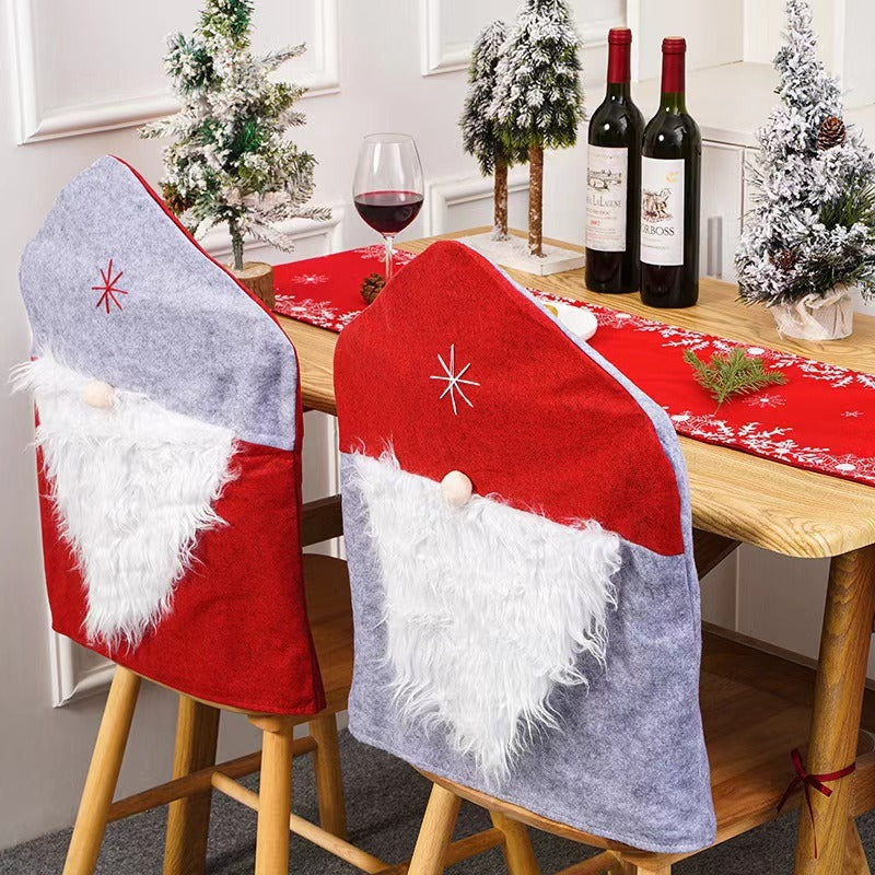 Santa Claus Chair Cover for Festive Christmas Decor